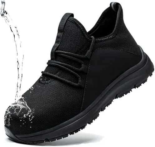 ulogu steel toe shoes for men women waterproof non slip safety work shoes
